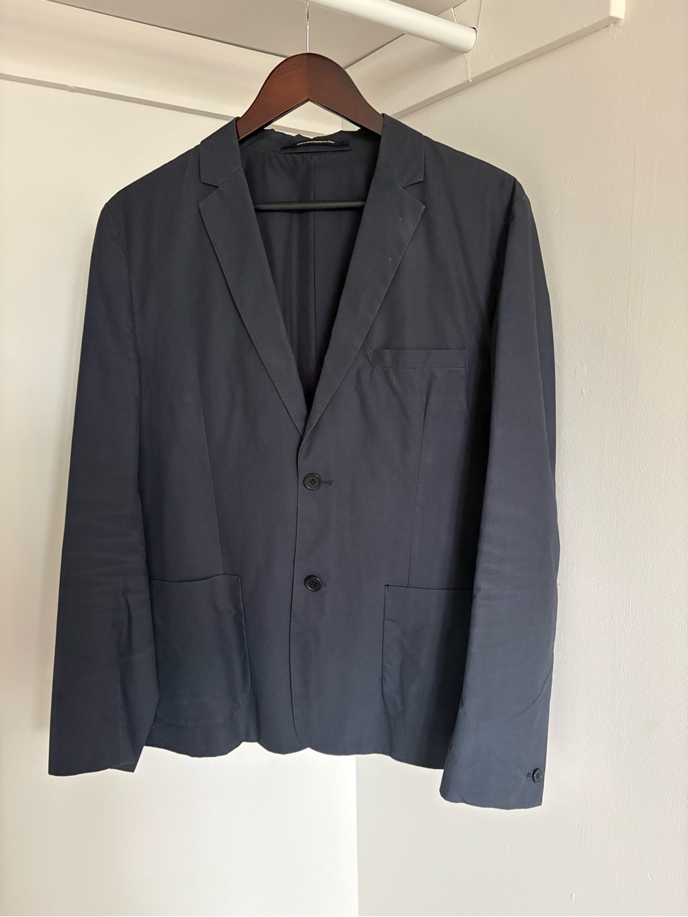 H&M Navy Two-Button Casual Blazer